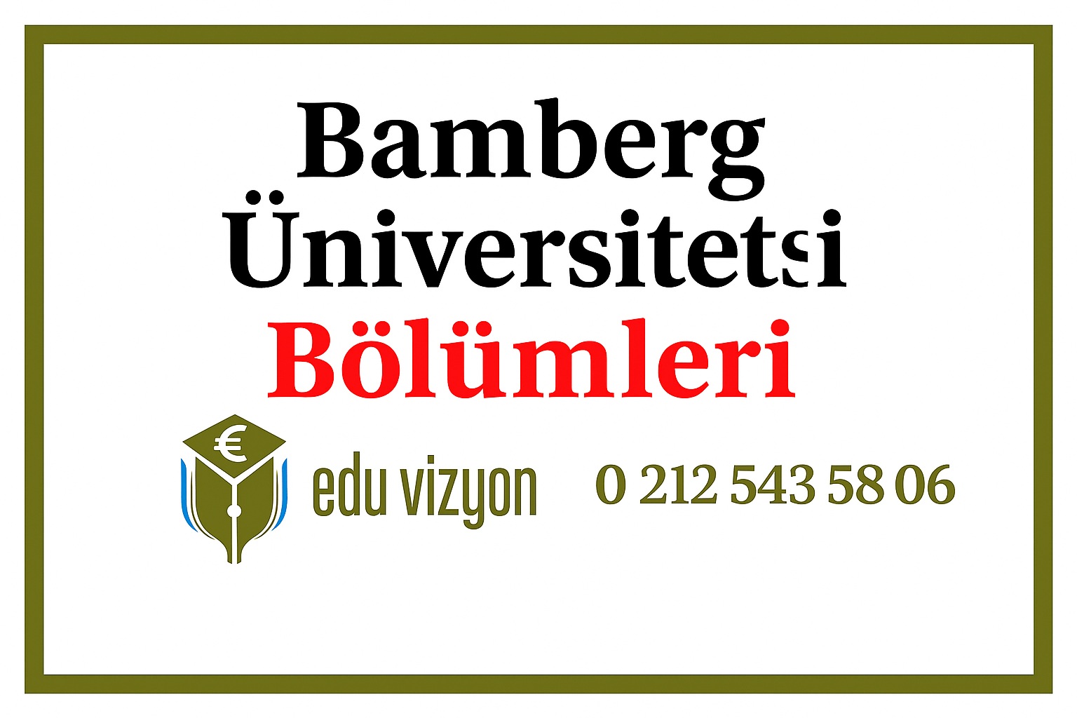 Bamberg Üniversitesi Bölümleri University of Bamberg